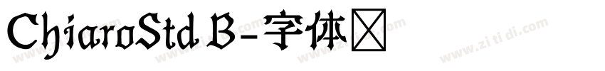 ChiaroStd B字体转换